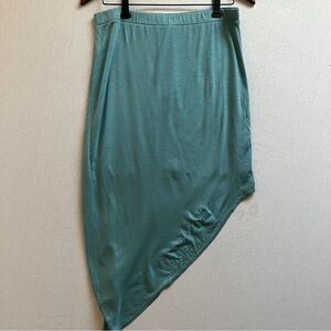 HELMUT LANG Kinetic Jersey Asymmetrical Skirt Sz M